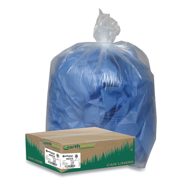 Earthsense Commercial 23 gal Trash Bags, 28.5 in x 43 in, Heavy-Duty, 1 mil, Clear, 150 PK RNW4310C - main